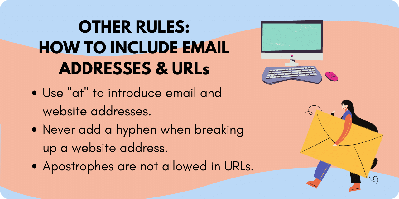 Other rules to include email addresses and urls
