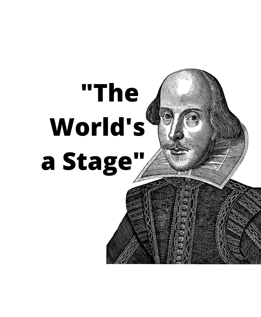 Example of what is a metaphor: Shakespear's "The world's a stage"