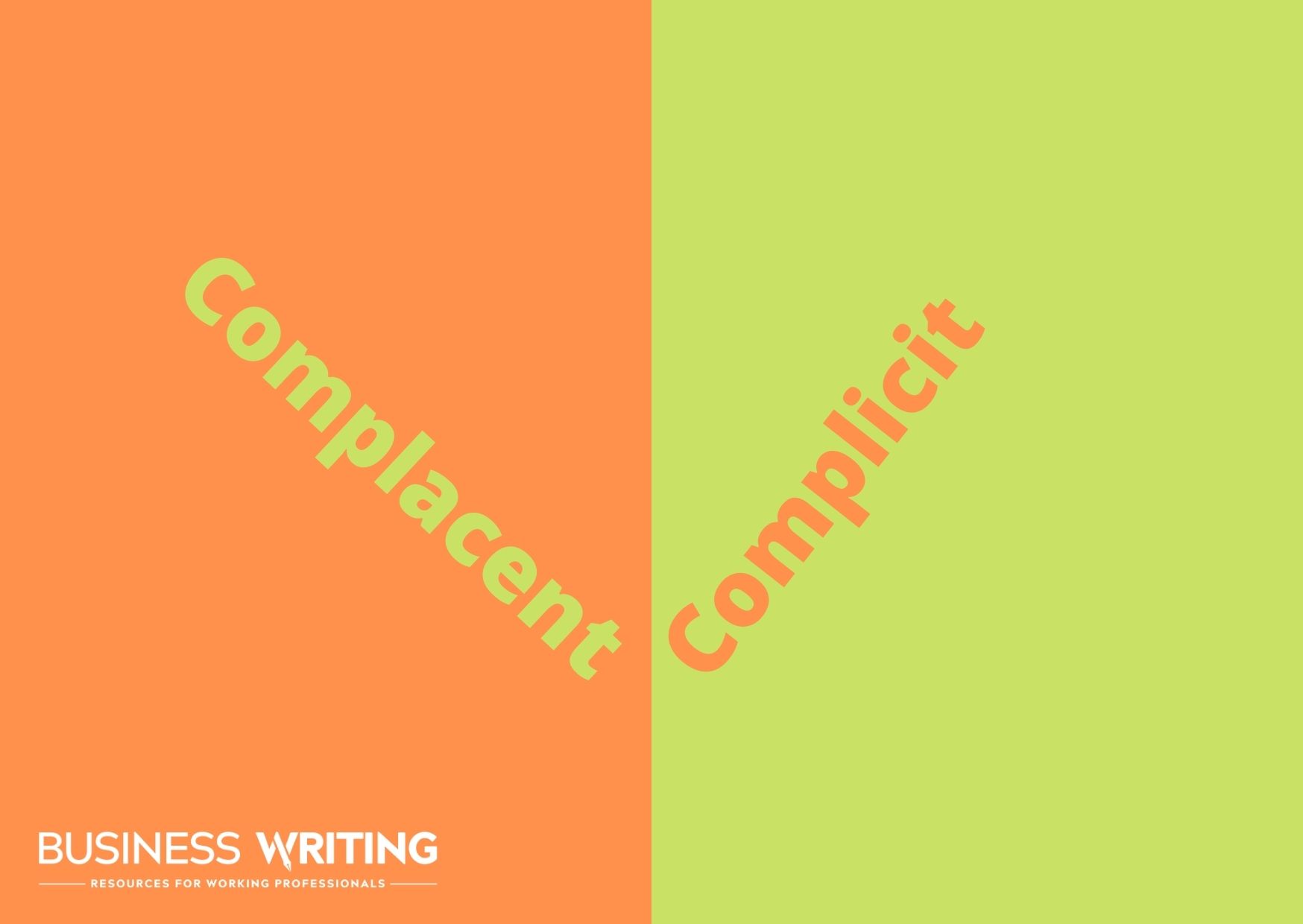 Complacent vs. Complicit
