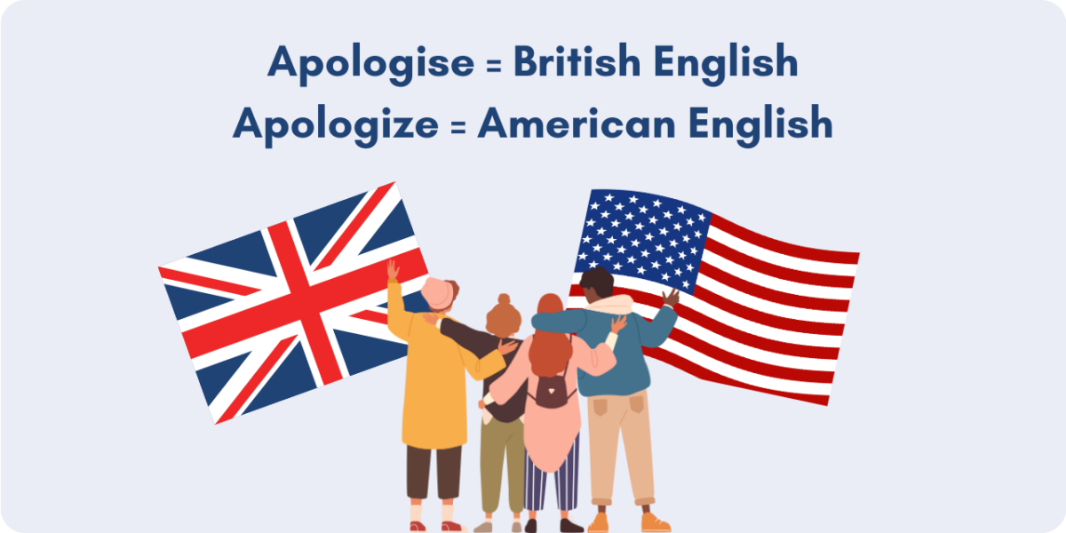 My apologies vs my apology - British English and American English
